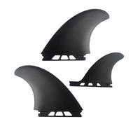 Trufolxiaz 3Pcs Surfboards Thruster Fin Set PVC Reinforced Surfs Fin For Surfs Boards Surfing Longboards Shortboard Enduring Surfboards Thruster Fin