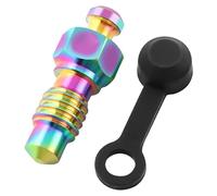 Trufolxiaz Bleed Screw With Caps Disc Brake Caliper Exhaust Screw Motorcycles Brake Caliper Bleed Screw Bleeding Bleed Nipple Screw With Caps