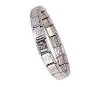Trufolxiaz Elegant Italian Inspired Charm Set With Sturdy Stainless Steel Link Accessory For Creative Jewelry Making Elegant Accessory