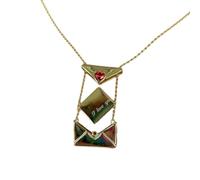 Trufolxiaz Engraved Mail Envelope Neck Chain Unique Photo Locket Necklace Delicate Pendant Neckchain Collarbone Chain Jewelry Women's Jewelry