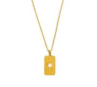 Trufolxiaz Fashionable Neckchain Jewelry Elegant Square Pendant Necklace Charm Dainty Neck Jewelry For Daily Wear Parties Dates Adjustable Length Necklace