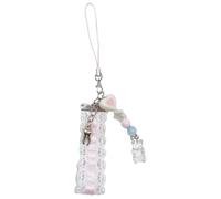 Trufolxiaz Fashionable Ribbon Bear Teeth Phone Charm Lanyard For Keeping Your Phone And Key Together Backpack Accessory