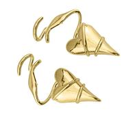 Trufolxiaz Gold/Silver Tone Wire Alloy Heart Earrings Statement Date Night Jewelry Everyday Wear Earrings for Women and Girls Heart Earrings