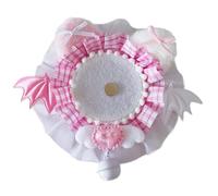 Trufolxiaz Handmade Lace Badge Holder with Bells Ornament Stylish Brooch Pin Organiser Display Stand for Jewelry and Accessories Handmade Lace Badge Holder