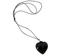 Trufolxiaz Trendy Large Heart Pendant Necklace Unique Heart Choker Necklace Adornment Beautiful Clavicle Chain For Daily Wear Anniversary Necklace