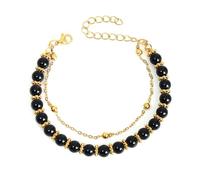 Trufolxiaz Versatile Natural Stone Beaded Stylish Hand Chain With Soothing Colors For Mindfulness Practices Daily Use Calming Protective Wristband