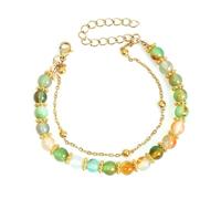 Trufolxiaz Versatile Natural Stone Beaded Stylish Hand Chain With Soothing Colors For Mindfulness Practices Daily Use Calming Protective Wristband