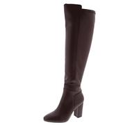 TruFox Womens Classy Fashion Knee High Block Heel Boots, Brown, 8 UK