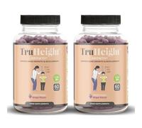 TruHeight Growth Gummies (Grape) Tall Nutrition for Natural Growth Supplement for Kids & Teens - Vitamin D, K, Calcium & Ashwagandha, Bone Strength Vitamins D3 K2, Picky Eater, Taller Ages 5+