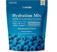 TruHeight Hydration Packets | Blue Raspberry | Electrolytes Powder Packets for Kids, Teens & Adults Fast Hydration, Coconut Water Powder, Sugar Free, Gmp Certified, Non-Gmo
