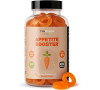 TruHeight Kids Appetite Booster Gummies | Orange, Ages 2+ (Pack of 1) | Vitamins B1 & B12, Zinc, Fiber & Digestive Enzymes, 35% Less Sugar, GMO-Free & Gluten-Free Formula