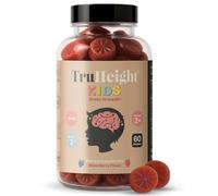 TruHeight Kids Brain Growth Gummies (Mixed Berry, Ages 2+) All Natural Kids & Toddler Vitamins - Omega-3, DHA Multivitamin - Brain & Memory Supplements - Vegan Vitamin, Gluten Free Supplement
