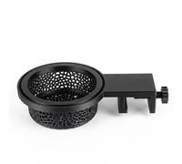 Truine Universal Aquarium Water Change Diffuser, Spill-Free Fish Tank Refill Buffer, 3D Printed Flower Shaped Flow Diverter Protects Substrate and Plants (Black)