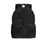 TRUKD Abstract Science Chemistry Backpack For College High School,15.6-Inch Laptop,Bags Daypack,Oxford Cloth Bag For Work, Business, Travel, Sports