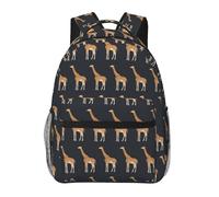 TRUKD Backpack For Student,School Boys,Spotted Giraffe Backpack For Laptop,Bags Daypack Travel,Rucksack For Girls Pastel Lilac