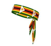 Trukd Flag of Zimbabwe Headbands,Sports Head Tie,Headband for Men and Women,Hair Band for Running, Workout, Football, TD-TD12158