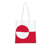 Trukd Idaho State Flag Versatile Canvas Tote Bag – Reusable Shopping Bag With Large Capacity And Stylish Design, Greenland Flag, One Size