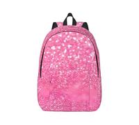 TRUKD Sparkling Pink Glitter Backpack For College High School,15.6-Inch Laptop,Bags Daypack,Oxford Cloth Bag For Work,Sports