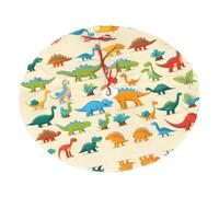 Trukd Stylish Learning Alphabets With Dinosaurs Christmas Tree Skirt 48 36 30 Inches Xmas Holiday Decorations Rope Straps,