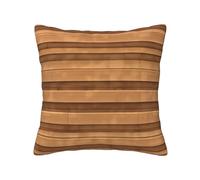 TRUKD Throw Pillow Covers,Original Wood Color Texture Cushion Covers Square,20x20for Outdoor Patio Garden Sofa Farmhouse