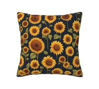 TRUKD Throw Pillow Covers,Sunflower Pattern_ Cushion Covers Square,16x16 For Outdoor Patio Garden Sofa Farmhouse