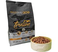Truline by Pero - Meat And Fish Variety Dry Dog Food - Hypoallergenic and Grain Free, 75% Meat Content, 25% Fruit & Vegetables, No Artificial Flavours, Suitable for Puppies and Adult Dogs, 2kg Bag