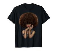 Truly a Black Queen Pride Royalty Afro Diva African American T-Shirt
