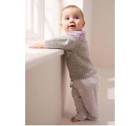 Truly Baby Fairisle Jumper in Grey | Size: 0-3 m Truly Grey 0-3 m