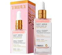 Truly Beauty Soft Serve After Shave Oil | Hydrating Treatment For Ingrowns & Irritation | Peptides, Hyaluronic Acid & Strawberry Extract | Soothes & Smooths Skin | Strawberry Vanilla Scent (3.1 Fl Oz)