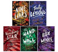 Truly Devious Series 5 Books Collection Set By Maureen Johnson (Nine Liars, Truly Devious, The Vanishing Stair, The Hand on the Wall, The Box in the Woods)