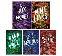 Truly Devious Series 5 Books Collection Set (Nine Liars (Hardback), Truly Devious, The Vanishing Stair, Hand On The Wall & The Box in the Woods)