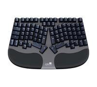Truly Ergonomic Cleave Mechanical Keyboard QWERTY US Layout - Ergonomic Shape, Backlight, USB Port, Wired - PC Keyboard, Compatible with Windows, macOS & Linux (Black)