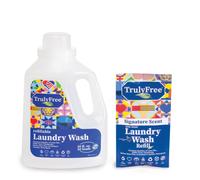 Truly Free Laundry Detergent for Sensitive Skin | Gentle & Safe for Baby Clothes | Plant-Based | Easy to Dissolve to Create a Liquid| Include 1 R