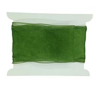 Truly Madly Deeply Green 60mm Wide Wired Organza Ribbon