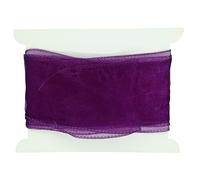 Truly Madly Deeply Purple Wired Organza Ribbon 60mm Wide x 1 Metre Long, Great for Birthday Decoration, Gift Wrap, Christmas Ribbon, Wreath Making Supplies, DIY Crafting