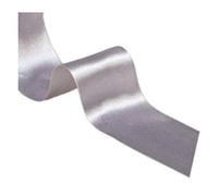Truly Madly Deeply Silver Double Sided Satin Ribbon, 50mm Wide | Per Metre