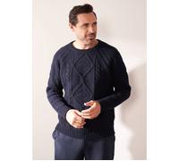 Truly Men's Mayfair Midnight Fishermans Jumper | Size: Medium Truly Midnight M