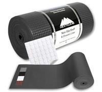 Truly Non-Slip Kitchen Cabinet Drawer Liners - Easy Cut/Fit Shelf Liners for Any Surface (Black, 30 x 600cm)