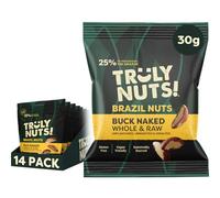 Truly Nuts! Buck Naked Raw Brazil Nuts - 30G x 14 Pack - Gluten-Free and Vegan Snack - Sustainably Sourced Whole Nut Snacks