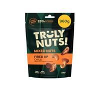 Truly Nuts! Fired Up Chilli Mixed Nuts - 960G - Gluten-Free and Vegan Snacks - Sustainably Sourced Brazil Nut Mix with Almonds and Cashews