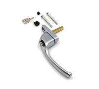 Truly PVC Limited Armis Espag Cranked Window Handle - Left, Satin Chrome, 40mm