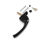 Truly PVC Limited Armis Espag Cranked Window Handle - Right, Black, 40mm