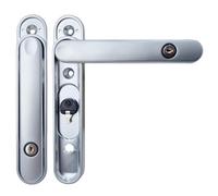 Truly PVC Limited greenteQ Clearline CentreFold Intermediate Bifold Patio Door Handle (3 Pack) - Chrome (Satin)