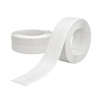 Truly PVC Limited Soudal Self-Adhesive Sanitary Sealing Strip, Waterproof Joint Tape for Baths, Showers & Sinks - White, 38mm (2 Pack)