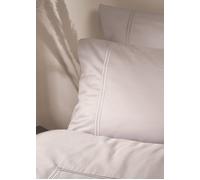 Truly Set of 2 Dove Grey Satin Stitch Bamboo Pillowcases in Light Grey | Size: Standard Pillow Case Truly Light Grey Standard Pillow Case