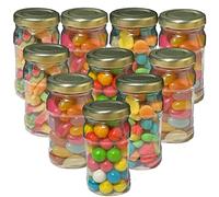 Truly Sweet Candy 120ml Empty Plastic Storage Jars Mini Reusable Favour Jars Spice Storage Jars Craft Storage 1 to 100 (10 Jars)