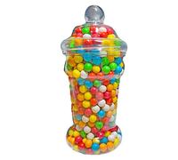 Truly Sweet Candy Plastic Sweet Jars Victorian Style Screw Top Lids 1.4L EMPTY Storage Jars Wedding Party Craft Organisation 1-12 (12 Jars)