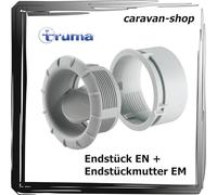 Truma Air Outlet End Piece EN Agate Grey + End Piece Nut EM Air Distribution