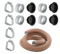 Truma Combi Kit 65mm = 5mtrs Ducting + 4 x Black Outlets + 4 x Grey Back Nuts + 4 Clips