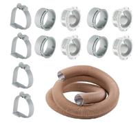 Truma Combi Kit 65mm = 5mtrs Ducting + 4 x White Outlets + 4 x Grey Back Nuts + 4 Clips